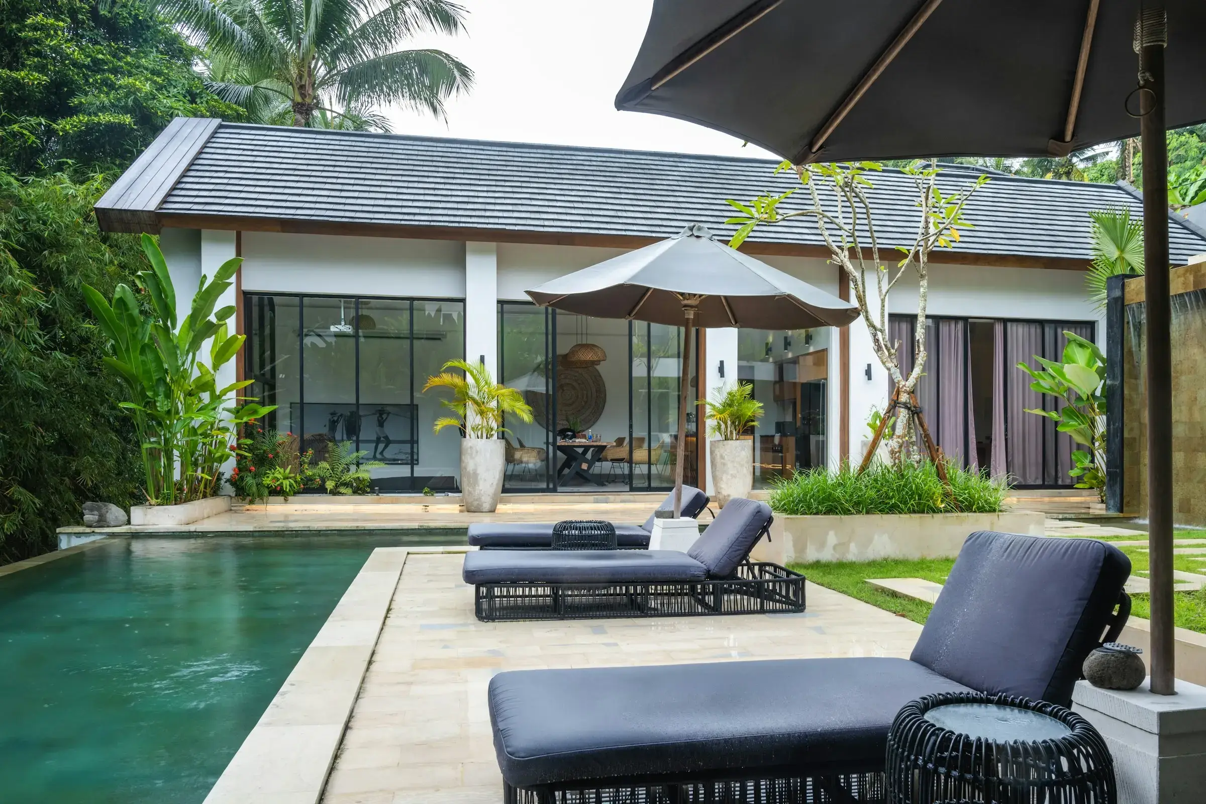 Waterfront villas