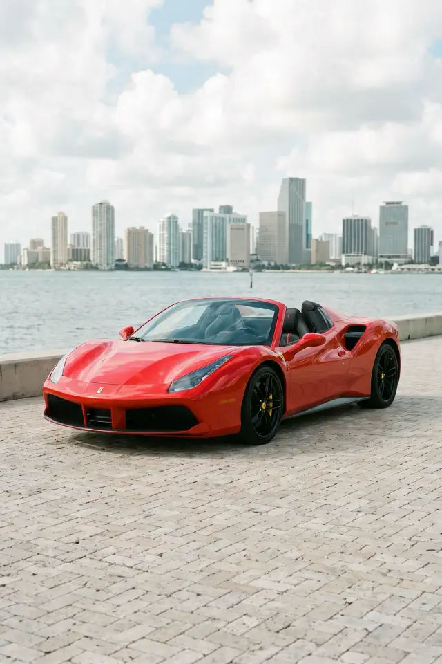 Ferrari 488 Spider — chauffeured vehicle in Miami